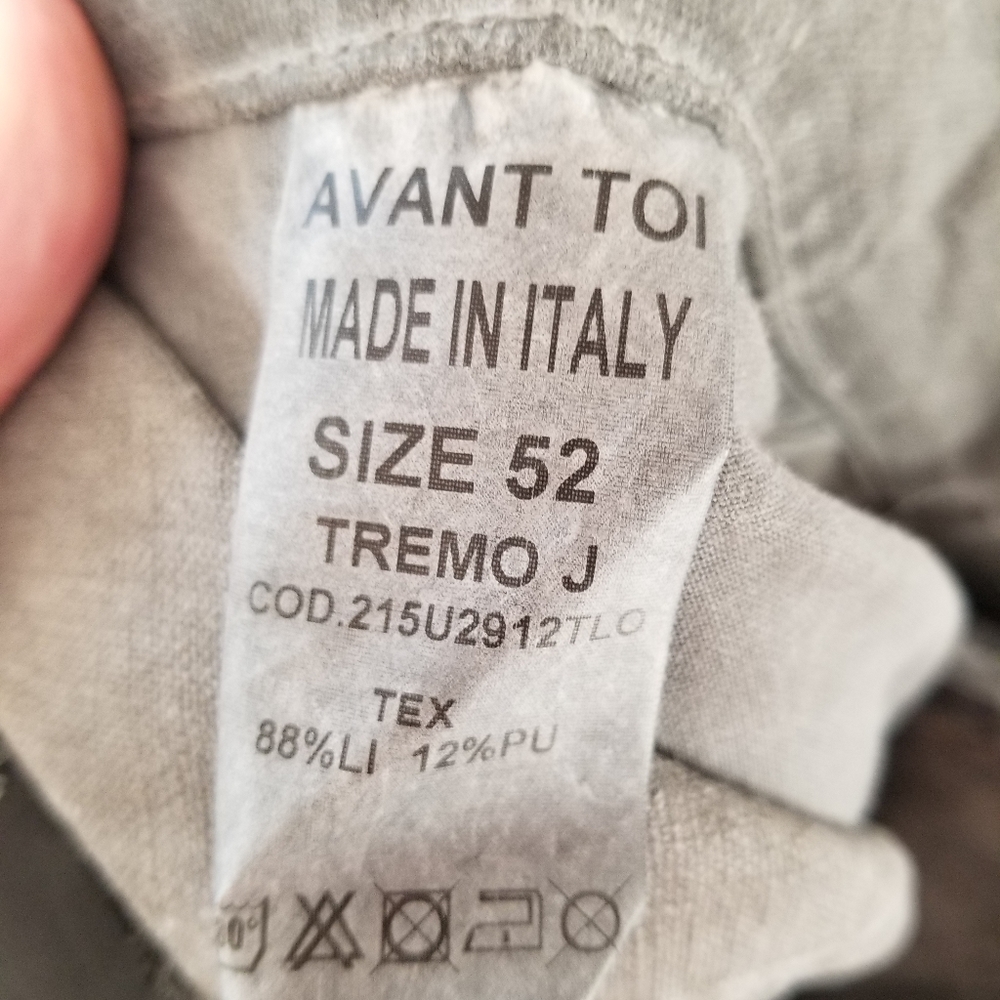 Avant Toi Grey Linen Pants - Picture 7 of 8